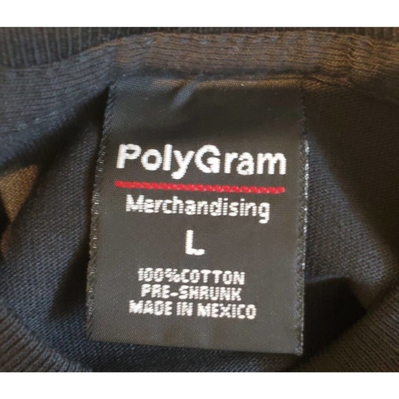 VINTAGE Elton John Shirt Mens Large Black Concert Tee Polygram 90s 1997 - Picture 9 of 9